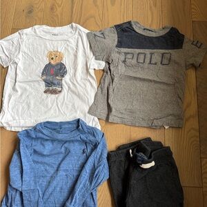 Polo by Ralph Lauren set, 3 shirts 1 sweatpants